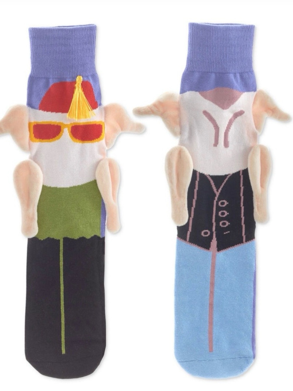 Friends Turkey Head Monica and Joey Novelty Socks, Unisex, Brand New with Tags